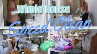 WHOLE HOUSE SPEED CLEAN | CLEAN ALONG WITH ME | CLEANING MOTIVATION | CLEANING WITH MUSIC