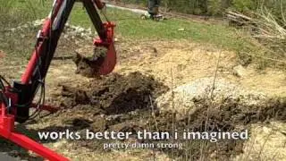Backhoe Project  34  Playing in the dirt