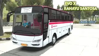 Rilis Bus Evo X Rahayu santosa, Mod Bussid Spion Kotak 🔥🔥🔥