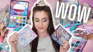 ODEN'S EYE JORD'S DIVINE COLLECTION | STONE & ROCK + JEWELS & GEM EYESHADOW PALETTES | 2 LOOKS!