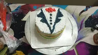 Butterscotch Cake Design | Easy Birthday Cake Decoration|| #viral #trending 