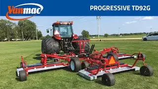 Rotary wheel mower - Progressive TD92G Tri-Deck Finishing Mower