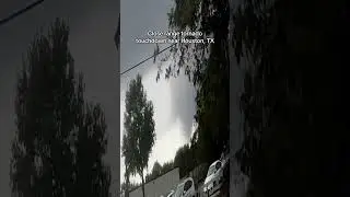 CLOSE RANGE TORNADO NEAR HOUSTON, TX #storm #hail #houston #severeweather #supercell