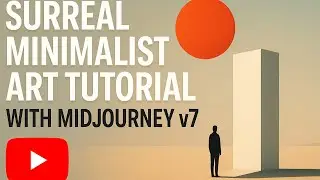 Surreal Minimalist Art Tutorial with MidJourney v7