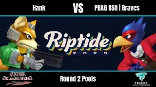 Hank (Fox) vs PBAG BSG | Graves (Falco) - Melee Round 2 Pools - Riptide 2025
