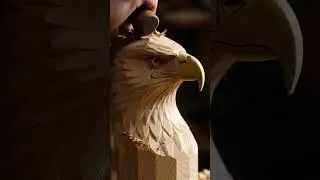 Incredible Eagle Wood Carving Transformation