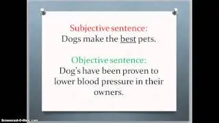 objective vs. subjective