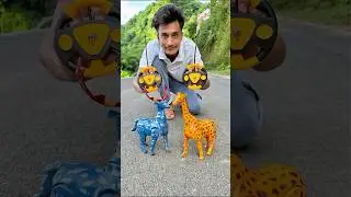 Ekta Deer🦌and Remote wala giraffe🦒unboxing deko