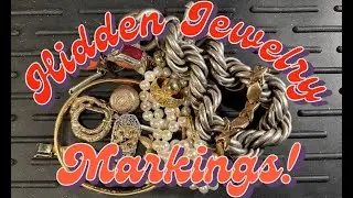 How to Find Hidden Jewelry Markings! #gold #jewelry #jewellery #hallmark #silver #markings