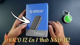 ORICO 12-in-1 USB C Hub with M.2 SSD Enclosure 10Gbps