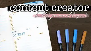 Макеты Bullet Journal от Content Creator 💜 Идеи для социальных сетей