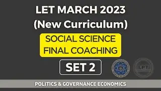 FINAL COACHING | SOCIAL SCIENCE | NEW CURRICULUM | MARCH 2023 | POLITICS & GOVERNANCE ECONOMICS