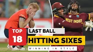 Last Ball Sixes in Cricket History | Hitting Last Ball Six and Winning Moments | Six Winning Shots