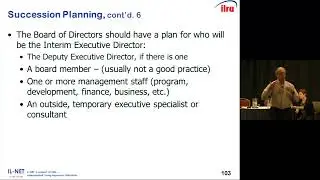 Module 12  Succession Planning and Professional Leadership at CILs