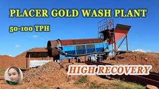 50-100 TPH Mobile Trommel Screen Gold Wash Plant In Africa