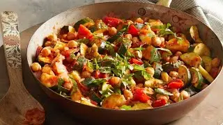 How To Make Italian Zucchini Stew | Vegan Recipe | Easy Potato and Zucchini Recipe