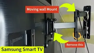 How to Remove Samsung Smart TV from Moving Wall Mount | QLED, OLED, LED, UHD 4K TV Bracket Guide