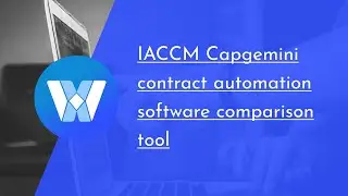 IACCM Capgemini contract automation software comparison tool