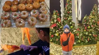 VLOG💜: Готовим пончики 🍩/ прогулка по ВДНХ 