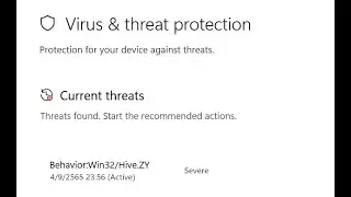 Windows Defender แจ้งเตือน win32\Hive.ZY ทั่วโลก