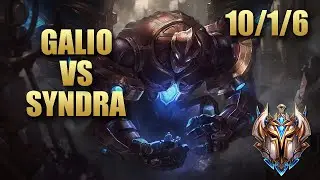 Galio Mid Vs Syndra- EU Challenger Match Summary Patch 9.19