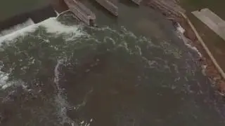 Caledonia dam drone footage