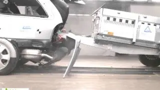 Crashversuch HTW Berlin Schutzvorrichtung 2 0 2011 Ford Mondeo