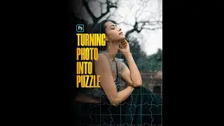 How to Turn A Photo Into A Puzzle in Photoshop #shorts