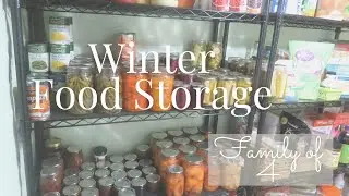 Practical Winter Pantry Food Storage | What I keep on my shelves for winter eating