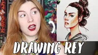 Drawing Rey From Star Wars: The Last Jedi // Rad Art with Beth Be Rad | SNARLED