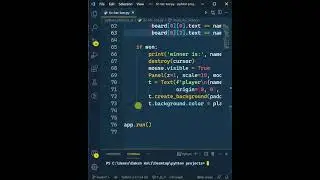 made tic tac toe game using python. #python #Short