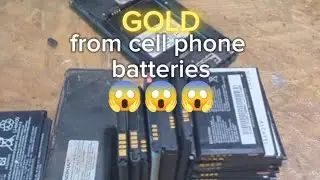 GOLD recovery from CELL PHONE BATTERIES 🤯