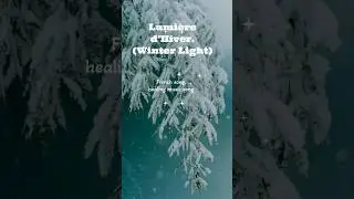 Lumi&egrave;re d&rsquo;Hiver(Winter Light)#music #healing #song#slow#shorts#winter   #nature#meditation#emotional