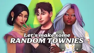 Random Sim Generator Picks My Townies | Sims 4 CAS Challenge