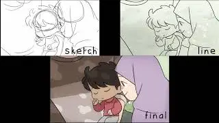 Refugees - Animating Process (FireAlpaca + DaVinci)