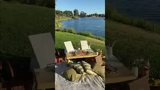 Paint and Sip Picnic Date Idea.