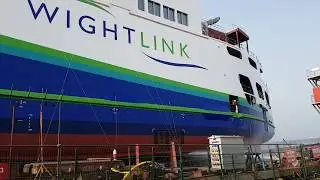 Launch of the Wightlink G Class Victoria of Wight Ferry
