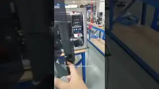 Wire strip and connector crimp machine with safety cover#wirestrippingmachine #crimping
