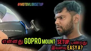 How to setup gopro mount in helmet tamil #motovlogsetup #ttf #cherryvlogs #tamilmotovlogging