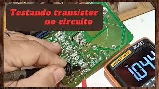 Como testar transistor no circuito