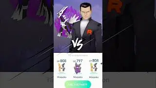 3x Morpeko Below 810 CP Destroy Giovanni Badly in #pokemongo