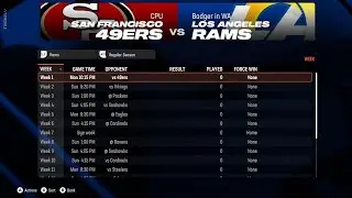 Madden NFL 25: Franchise LA Rams 4: Fixture Release