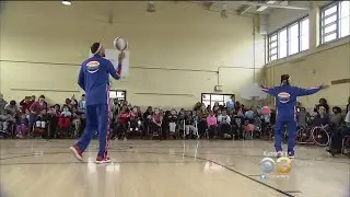 Harlem Globetrotters Stop By Widener Memorial School