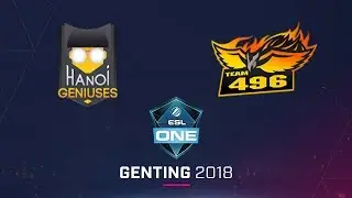 Dota 2 - Hanoi Geniuses vs. 496 Vikings - Game 2 - ESL One Genting Open Qualifier