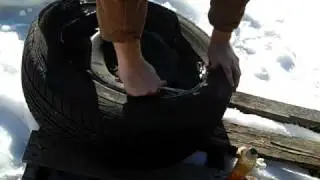 How to mount and seal the bead on your own car tires on rims to save millionz billionz dollarz.