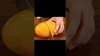 Satisfying frozen mango cutting sounds 😋💫 #ai #aiasmr #aivideo #satifyingsounds #fruitcutting
