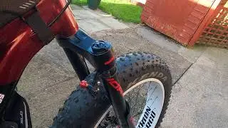Fat Bike Rider # Fat Bike Fork 26 x 5.0 inverted *testing*