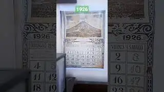 Oldest Calendar I've ever Seen | 1926 |  #shorts
