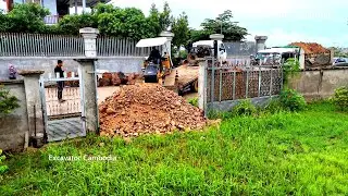 Finish 100% This Project Support by Bulldozer D20 And Truck 5 Ton To Pushing Land Drop To 20 x 30M