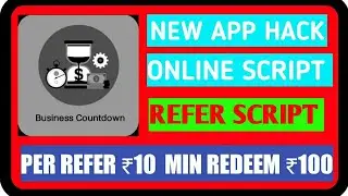 How to make online script any indian earning app || Business Countdown App Refer Script best script
